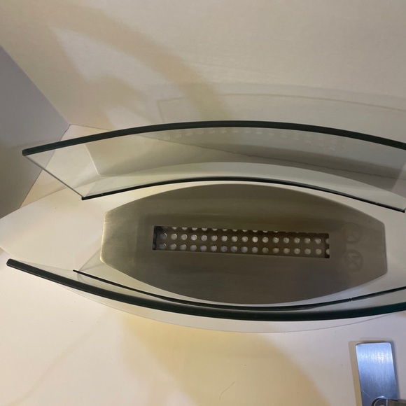 Sharper image Tabletop fireplace. White - Picture 7 of 7